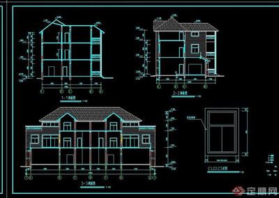 欧式详细的多层住宅建筑cad施工图